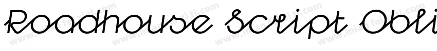 Roadhouse Script Oblique字体转换